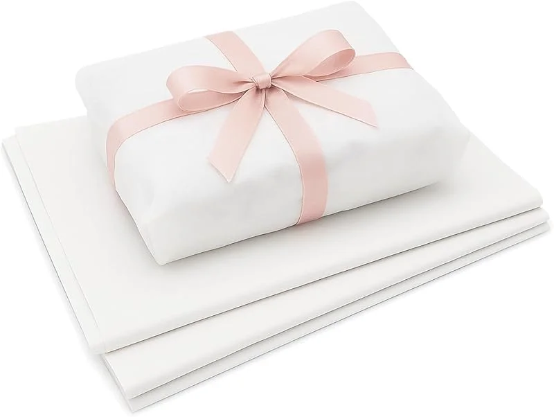 Febio Papel de Seda Blanco 64x44 cm – 200 g (≈27 hojas), Ideal como Papel de Regalo, Relleno para Cajas, Manualidades, Costura, Envolver Regalos — Envoltorio regalo