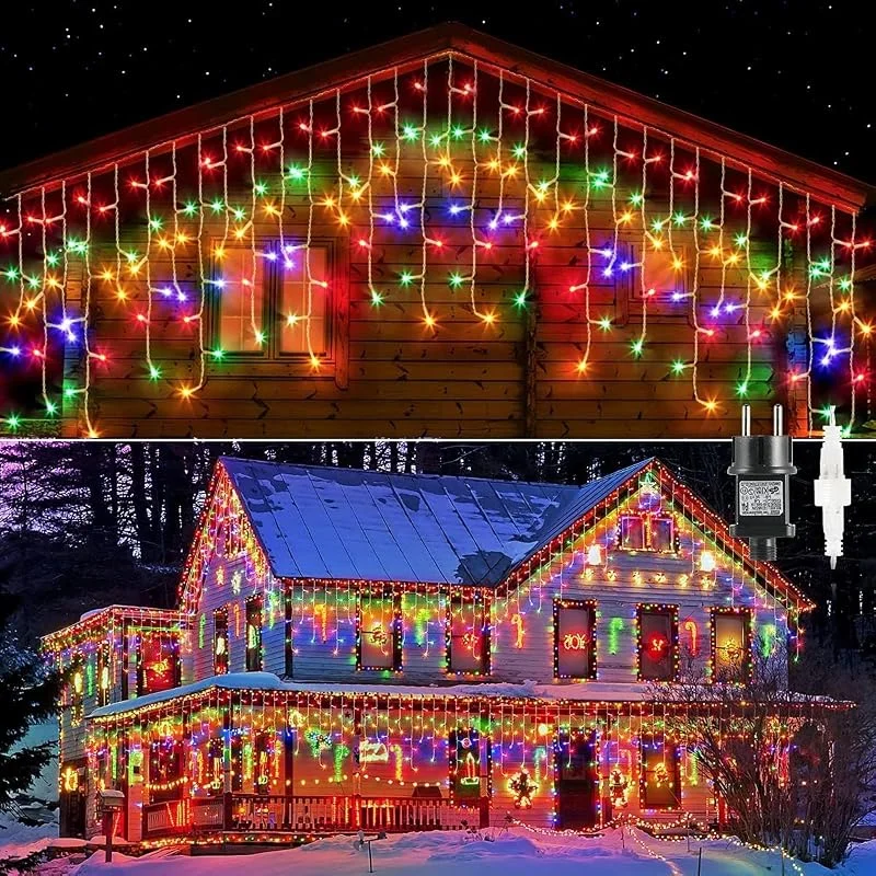 Visita la tienda de GlobaLink GlobaLink Cortina Luces Navidad Exterior 10M400LED Multicolor