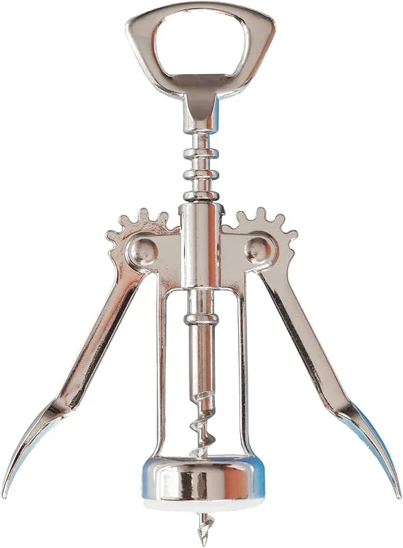 Powersell Sacacorchos de Palanca Profesional Sommelier - Sacacorchos Abrebotellas Vino Abrir Botella Hueca Tapones Sacacorchos Accesorios para Vino y Cerveza, Tapones de Corona, de Silicona — Vino y mesa festiva