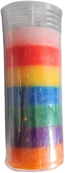 Valmoni Sport Velón Colores Vela Artesanal Abre Puertas Ritual Arcoiris Llaves Soluciona Problemas y Obstáculos — Cena a la luz de velas