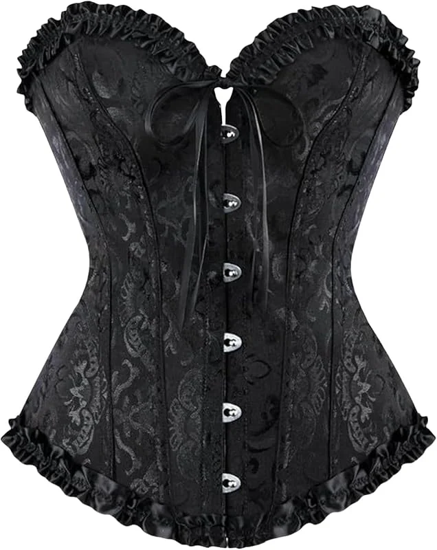 Visita la tienda de riou riou Corset de Mujer Top, Corsé Atractivo Adelgazar, Corset Reductor Cinturón Abdomen Faja, Bustier Moldeador de Cintura Mujer para Halloween Carnaval Fiesta — Ropa Navidad