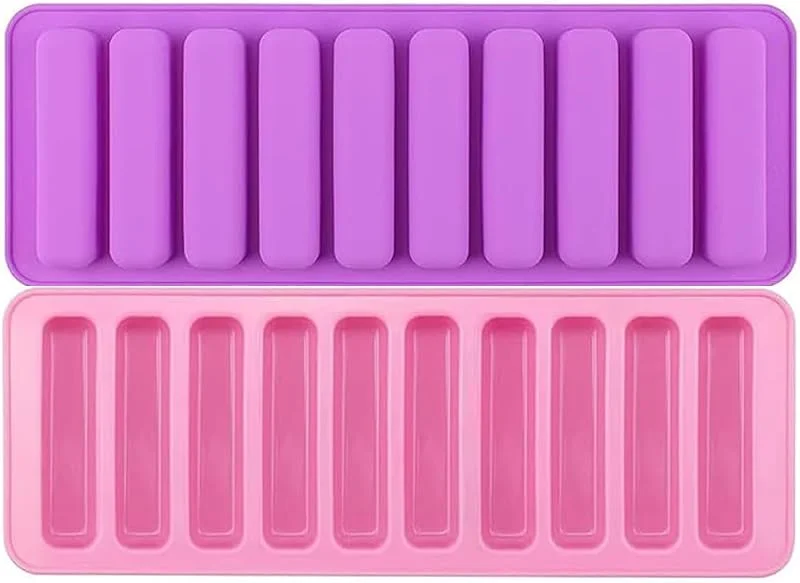 VerveFusion 2 moldes de silicona con 10 cavidades rectangulares de silicona para — Hogar y cocina