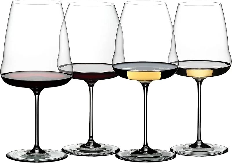 Riedel Winewings - Juego de degustación de copas de vino (4 unidades), transparentes — Vino y mesa festiva
