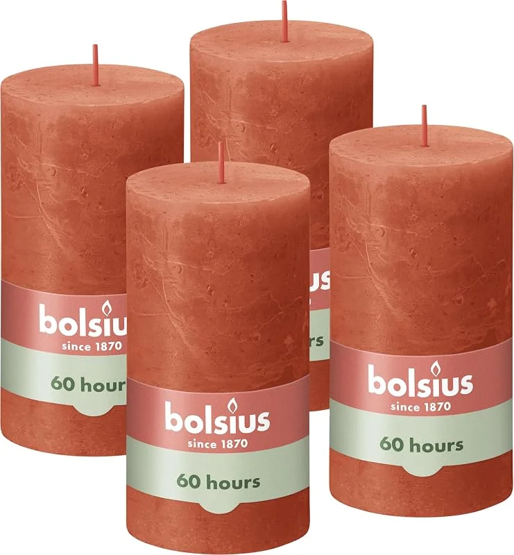 Visita la tienda de Bolsius Bolsius - Luz rústica - Naranja - 13cm - 4 Piezas - Halloween — Cena a la luz de velas