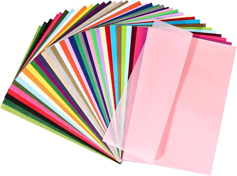 Draupnir 360 Hojas de Papel de Seda 36 Colores A4 Papel de Regalo Material de Embalaje Wrapping Paper 17 g, m² Papel de Seda para Envolver Navidad Cumpleaños Envoltorio Boda Decoración — Envoltorio regalo