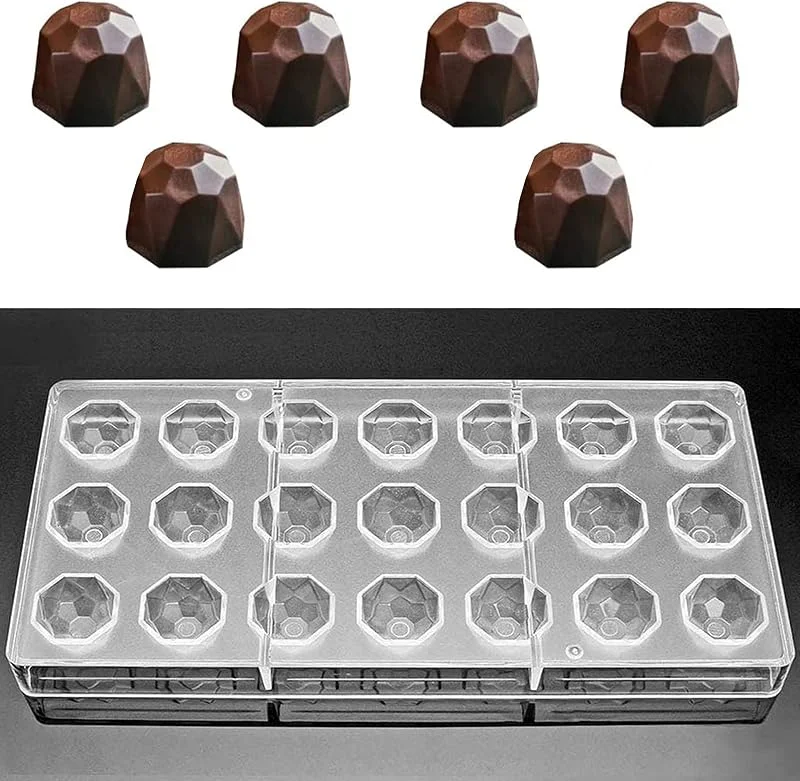Eterspr Molde de Chocolate, Molde de Chocolate Plástico Transparente, para Pasteles, Dulces, Producción de Bricolaje Hecha a Mano, Navidad, Halloween — Hogar y cocina