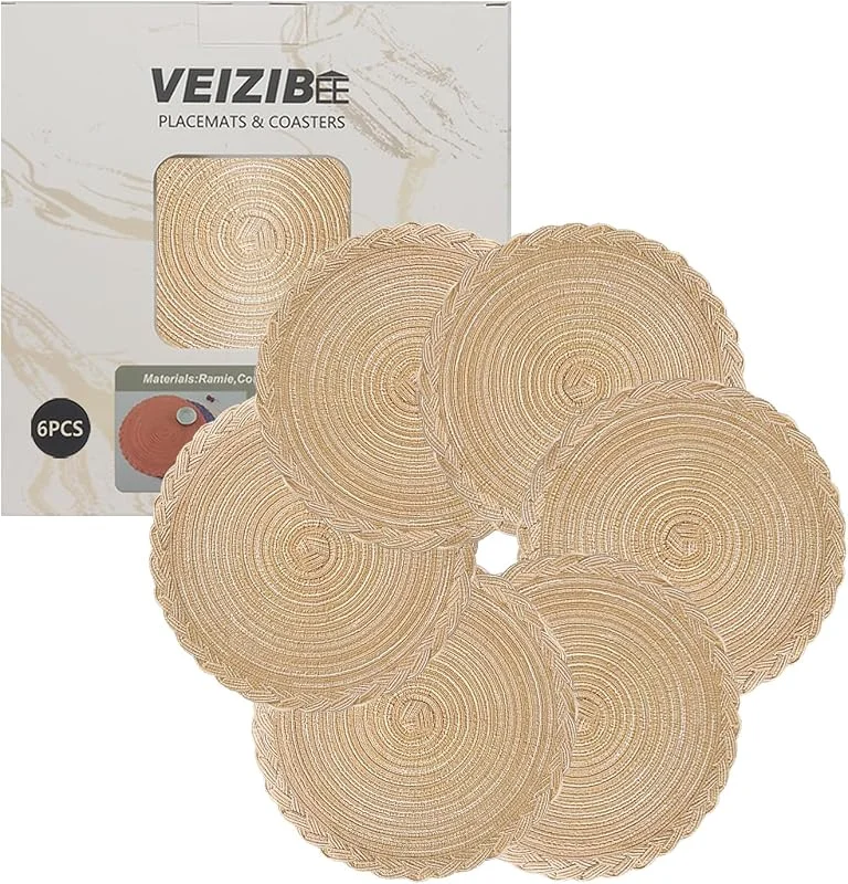Visita la tienda de VEIZIBEE Manteles Individuales or Posavasos Almohadilla de café Mesa de Redondos Salvamanteles Individuales de Encaje Lavables Antideslizantes Cocina Mesa de Comedor (Kaqib 18cm) — Hogar y cocina