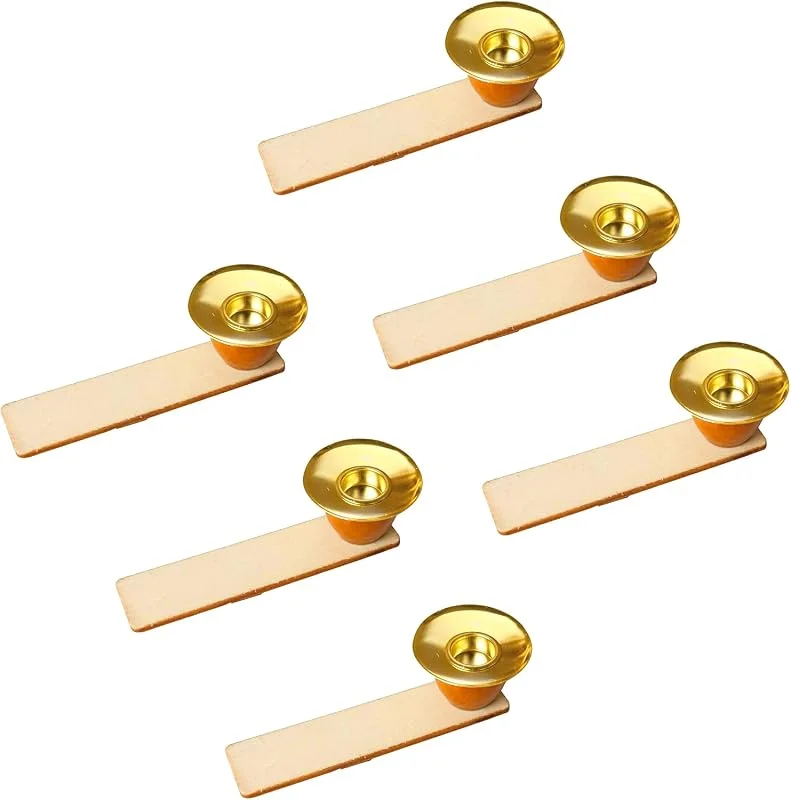 Visita la tienda de BRUBAKER BRUBAKER Set de 6 Portavelas Pirámide de Navidad - 6X Portavelas de Repuesto para Pirámides de Madera Medianas y Grandes de 30 cm, 45 cm y 60 cm - Madera Natural — Adviento y mesa