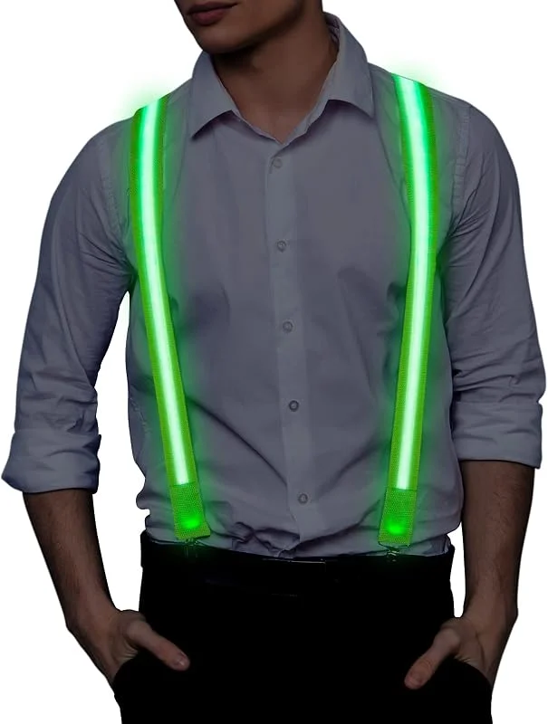 Ainiv LED Pajarita y Corbata, Light Up Luminous Neckties y Corbata — Ropa Navidad