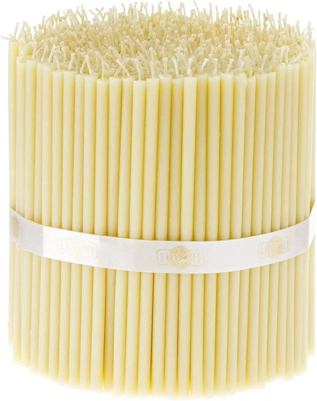 Visita la tienda de Danilovo Danilovo 100 velas de cera de abeja blancas – Velas ortopédicas para oración, rituales, decoración de mesa de boda – no tóxicas, sin hollín – antigoteo, N100, altura: 16 cm, diámetro: 5, 7 mm — Cena a la luz de velas